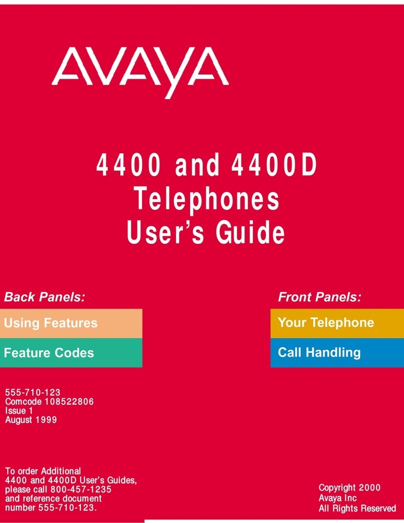 Avaya MERLIN MAGIX 4400D user guide