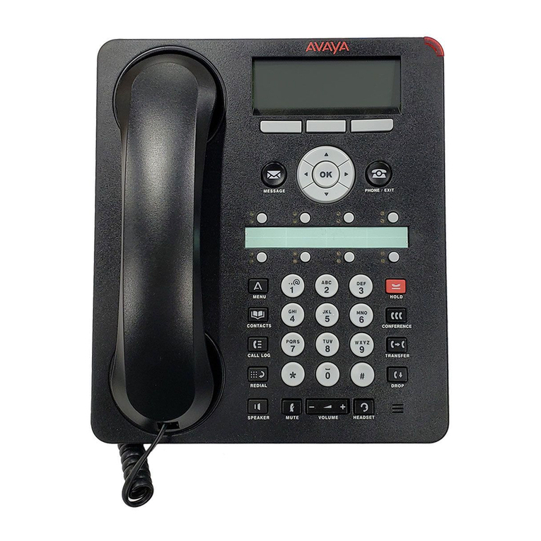 Avaya one-X Deskphone Value Edition 1608 User manual