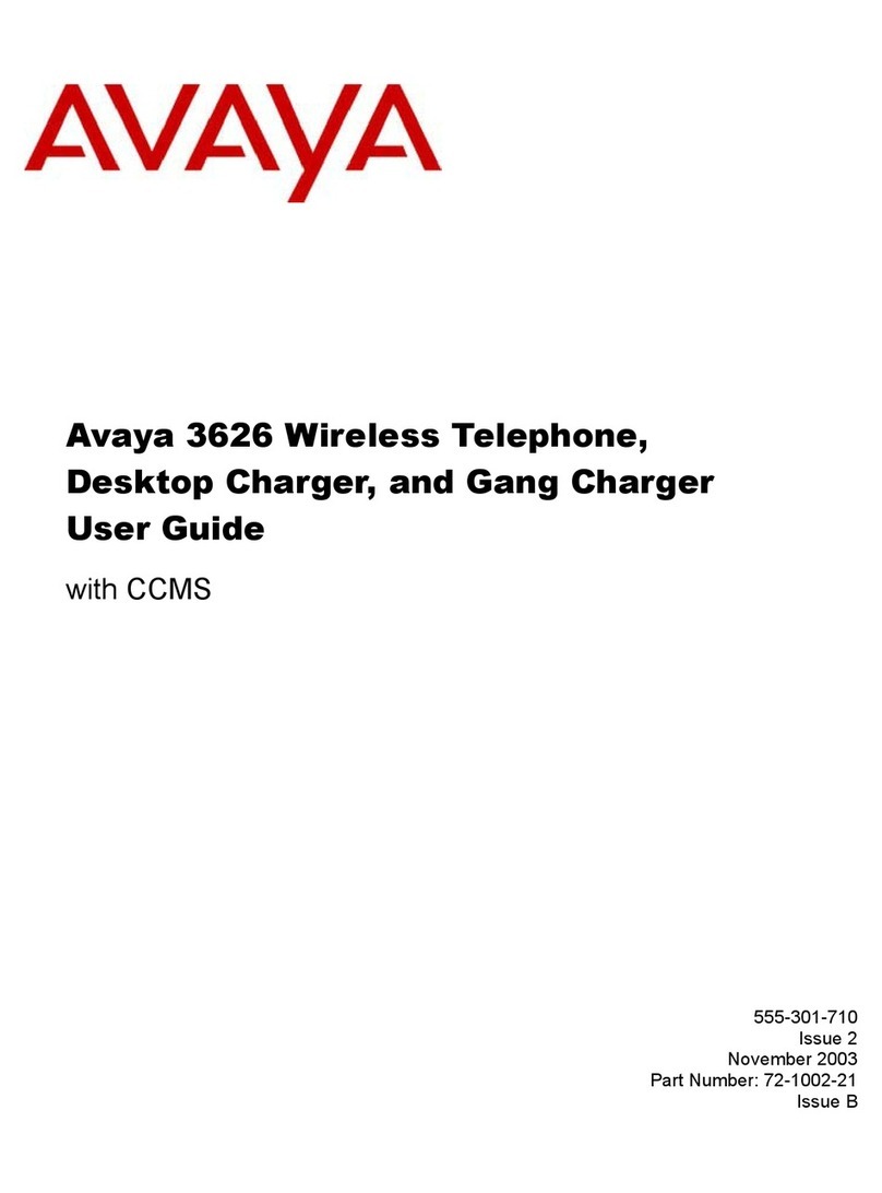Avaya 3626 Series User manual
