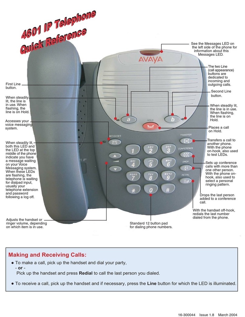 Avaya IP Office 4601 User manual