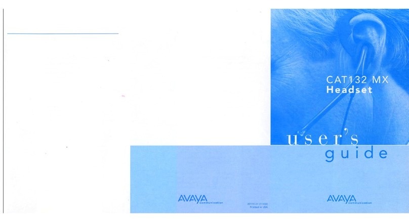 Avaya Headset CAT132 MX user guide