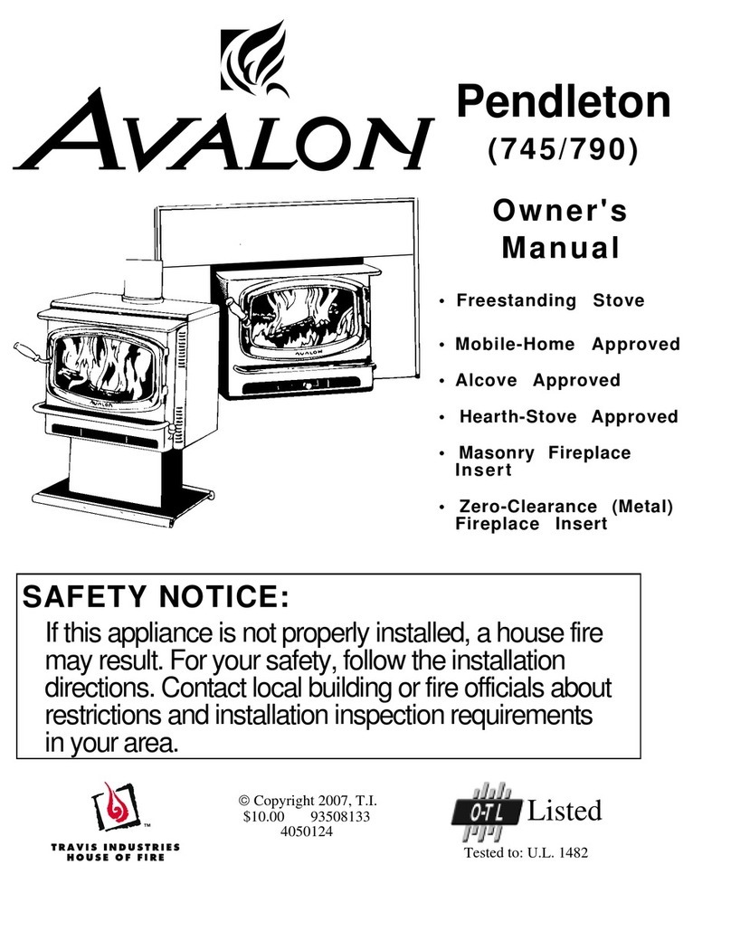 Avalon Pendleton 745 User manual