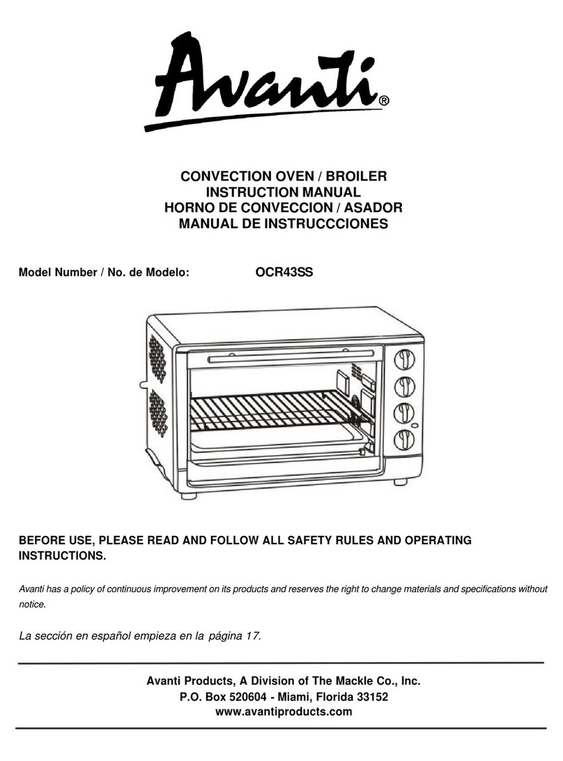 Avanti OCR43SS User manual