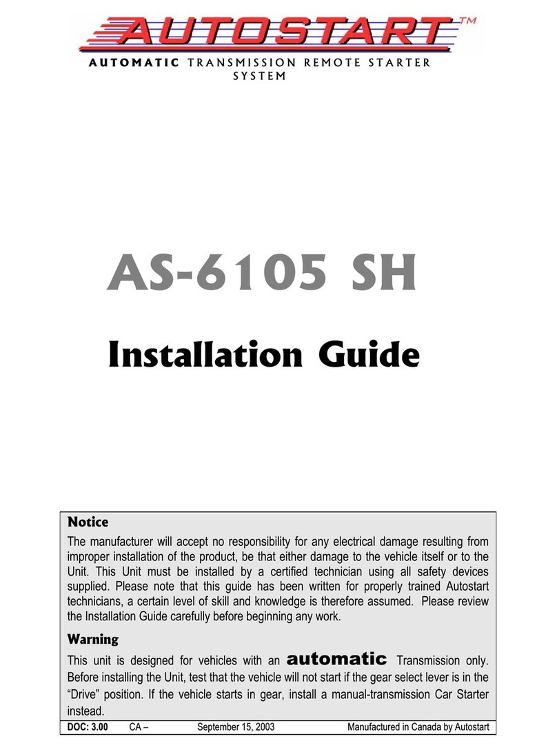 Autostart AS-6105 SH installation guide