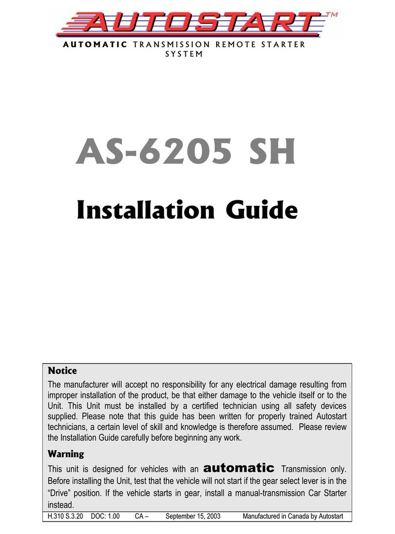 Autostart AS-6205 SH User manual