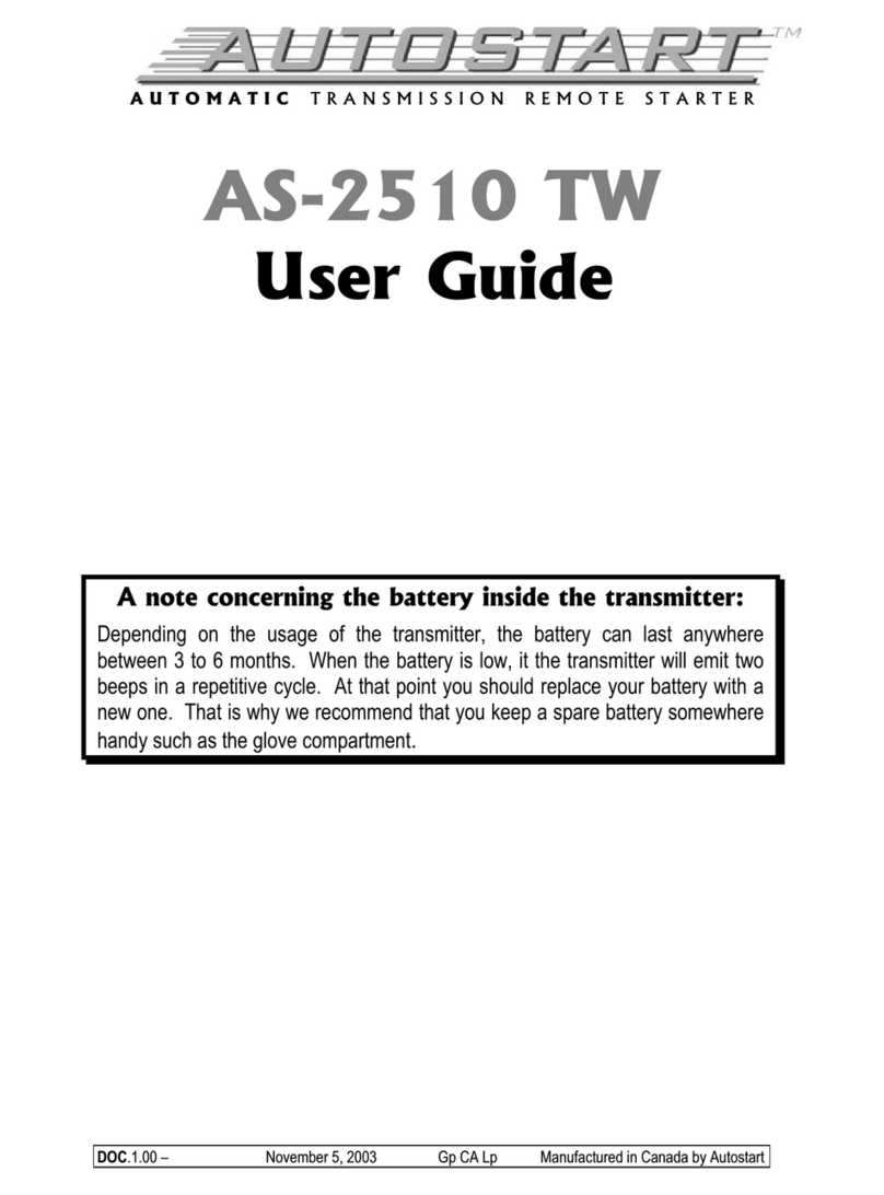 Autostart AS-2510 TW User manual