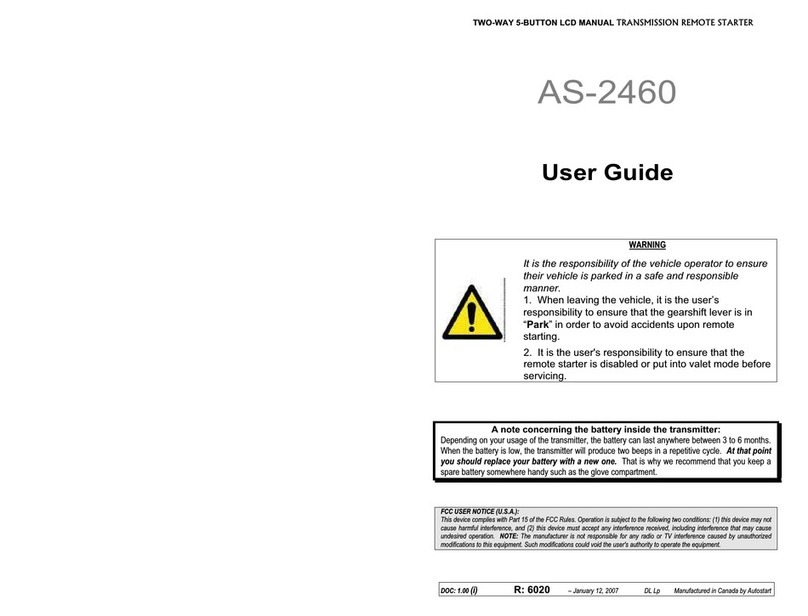 Autostart AS-2460 User manual