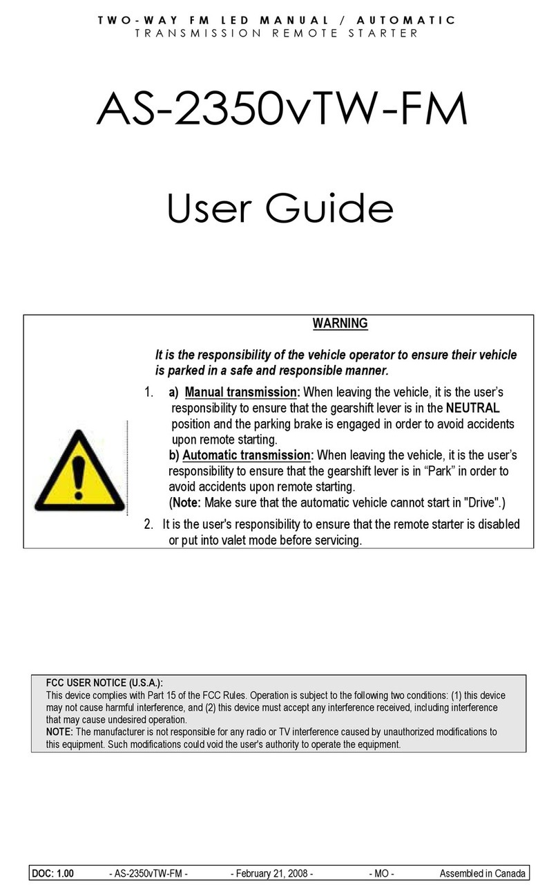 Autostart AS-2350vTW-FM User manual