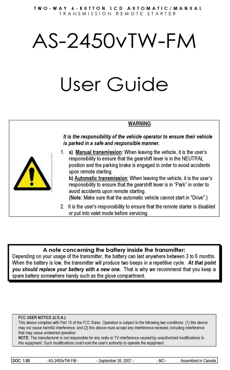 Autostart AS-2450vTW-FM user guide