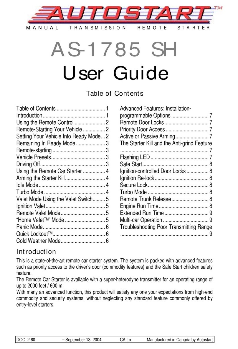 Autostart AS-1785 SH user guide