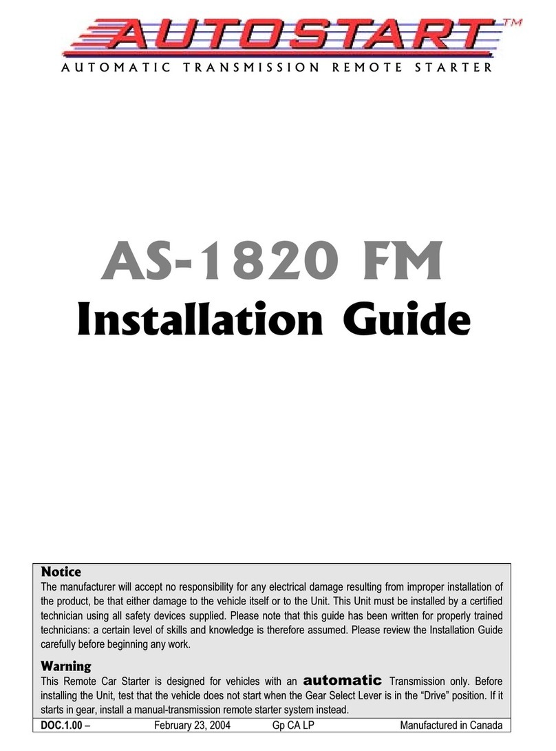 Autostart AS-1820 FM User manual