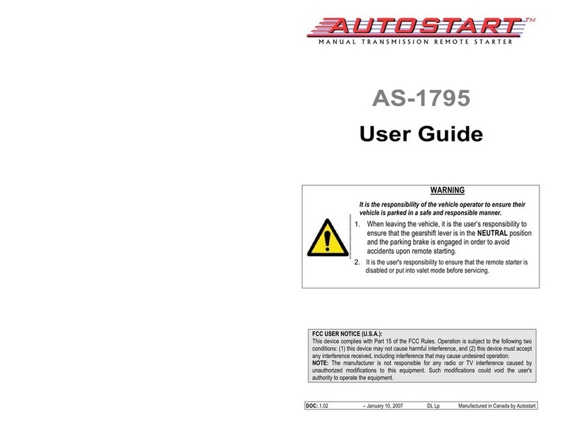Autostart AS-1795 User manual