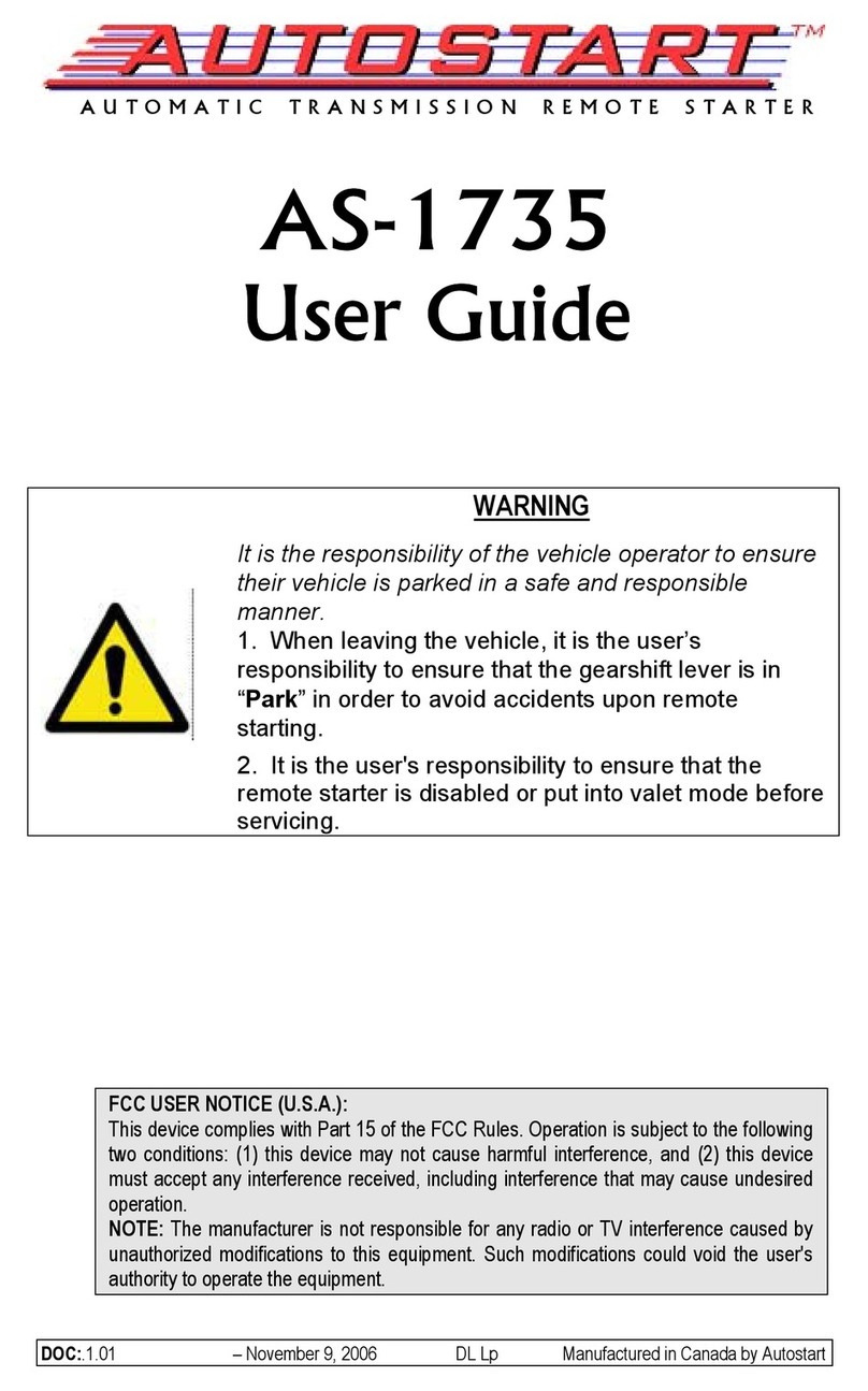 Autostart AS-1735 User manual