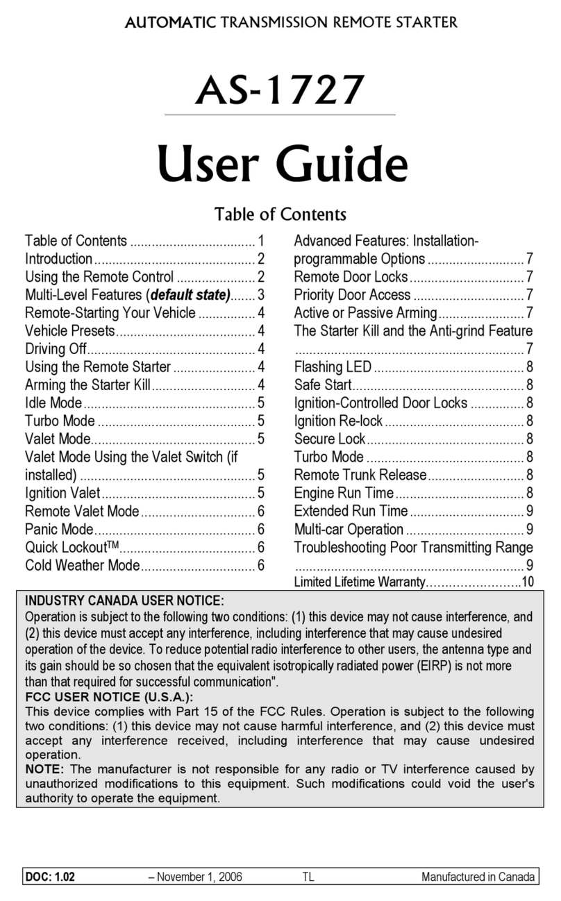 Autostart AS-1727 user guide