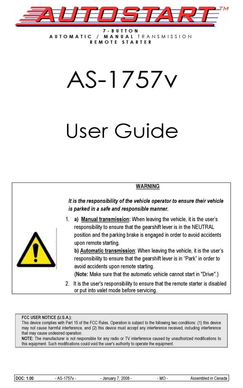 Autostart AS-1757v User manual