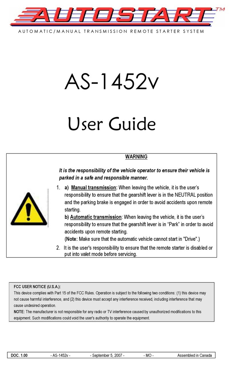 Autostart AS-1452v User manual