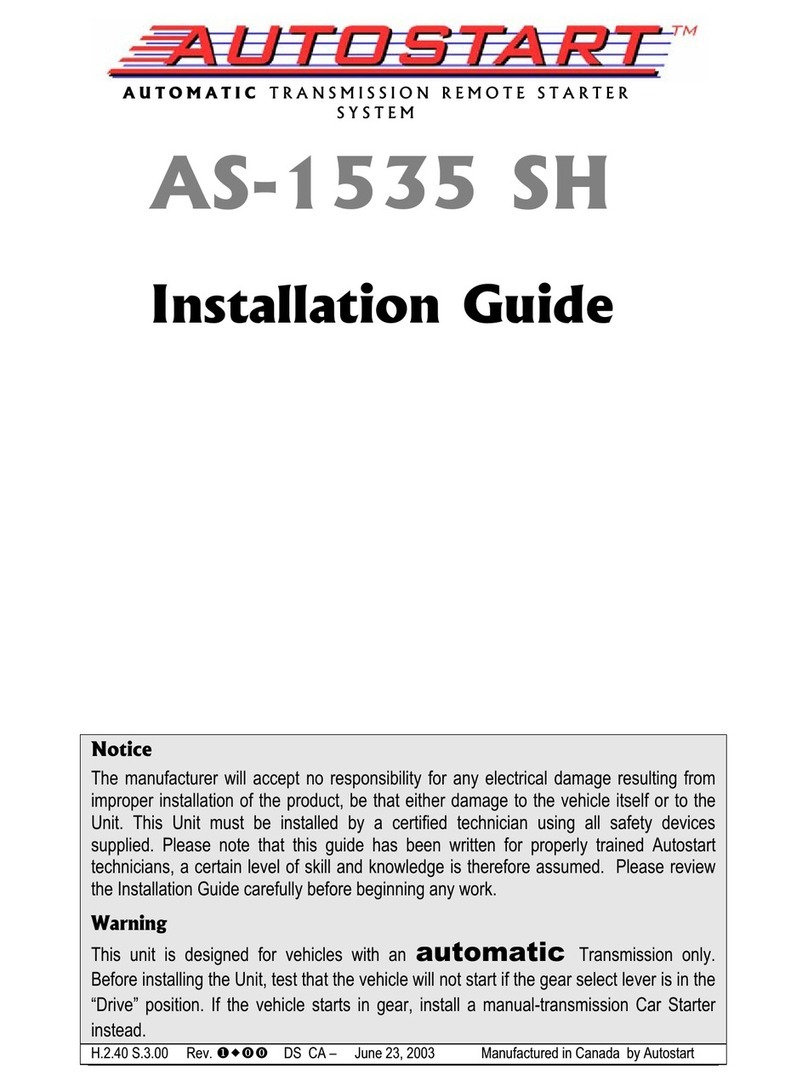 Autostart AS-1535 SH installation guide