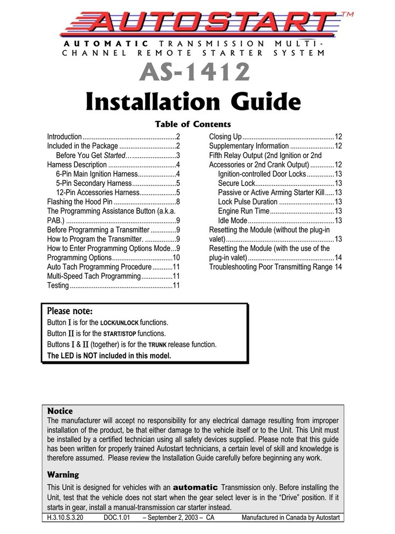 Autostart AS-1412 User manual