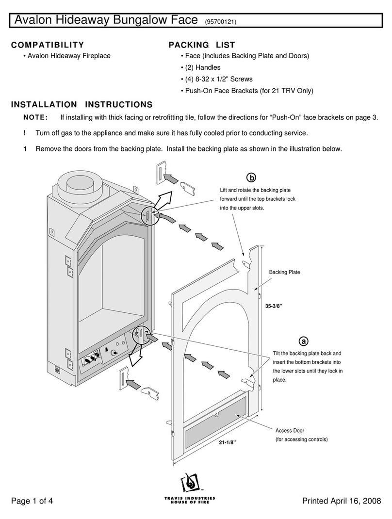Avalon 21 TRV User manual