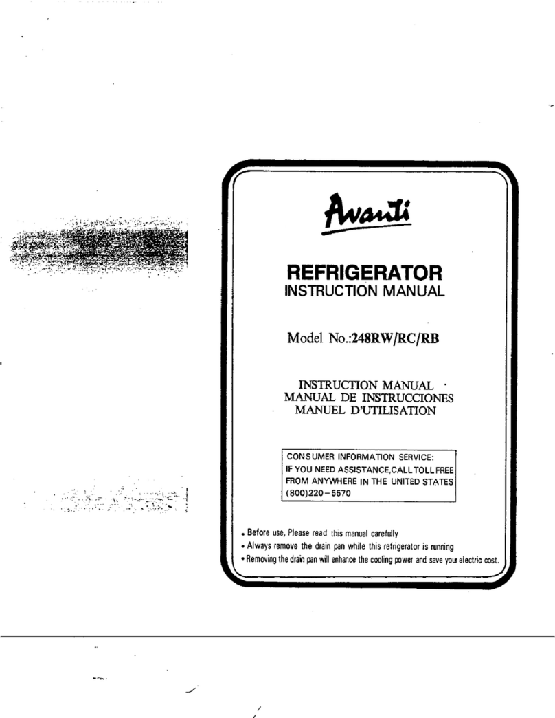 Avanti 248RW/RC/RB User manual