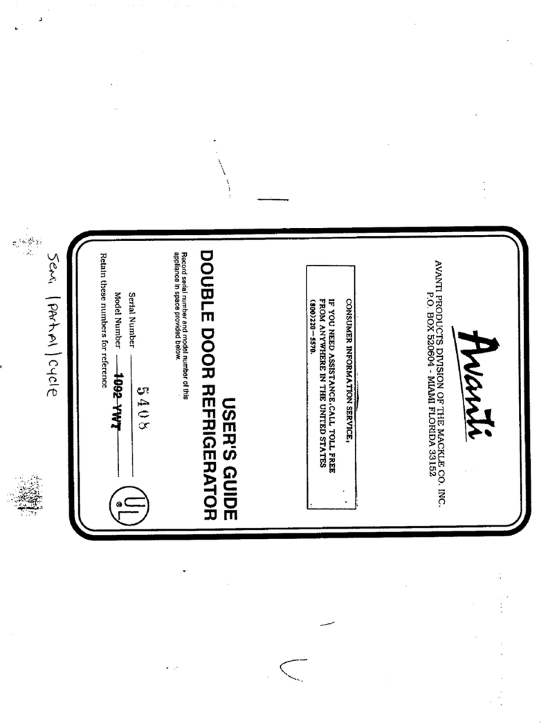 Avanti 1092 YWT User manual