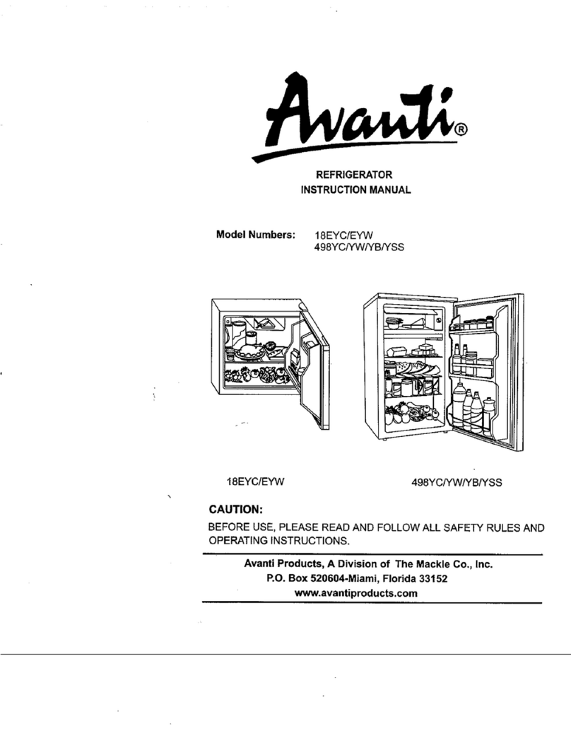 Avanti 18EYC User manual Avanti 18EYC User manual