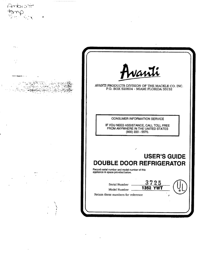 Avanti 1352 YWT User manual