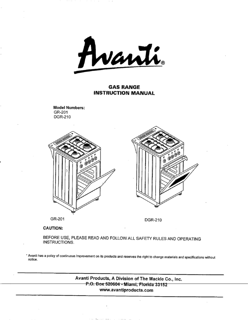 Avanti DGR-210 User manual Avanti DGR-210 User manual