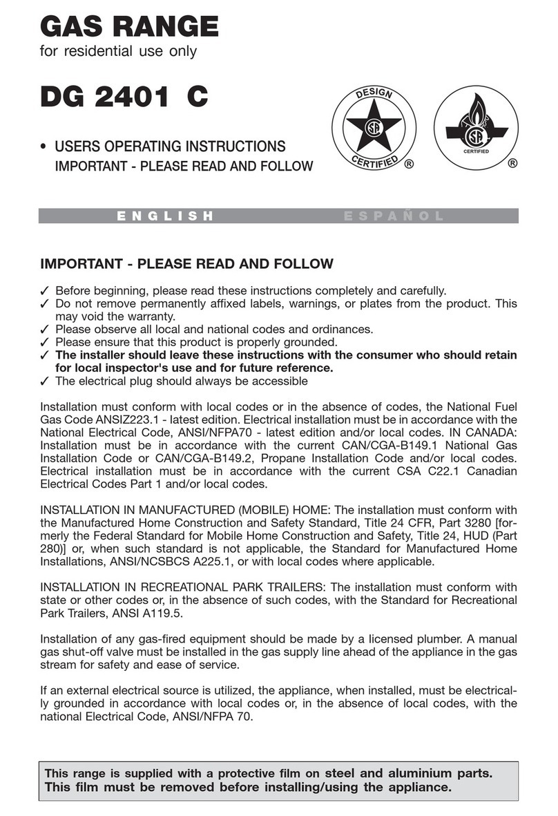 Avanti DG 2401 C User manual Avanti DG 2401 C User manual