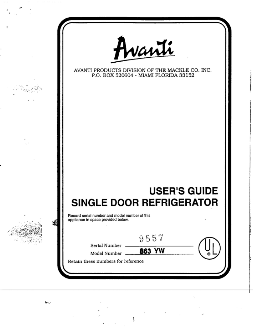 Avanti 863 YW user guide