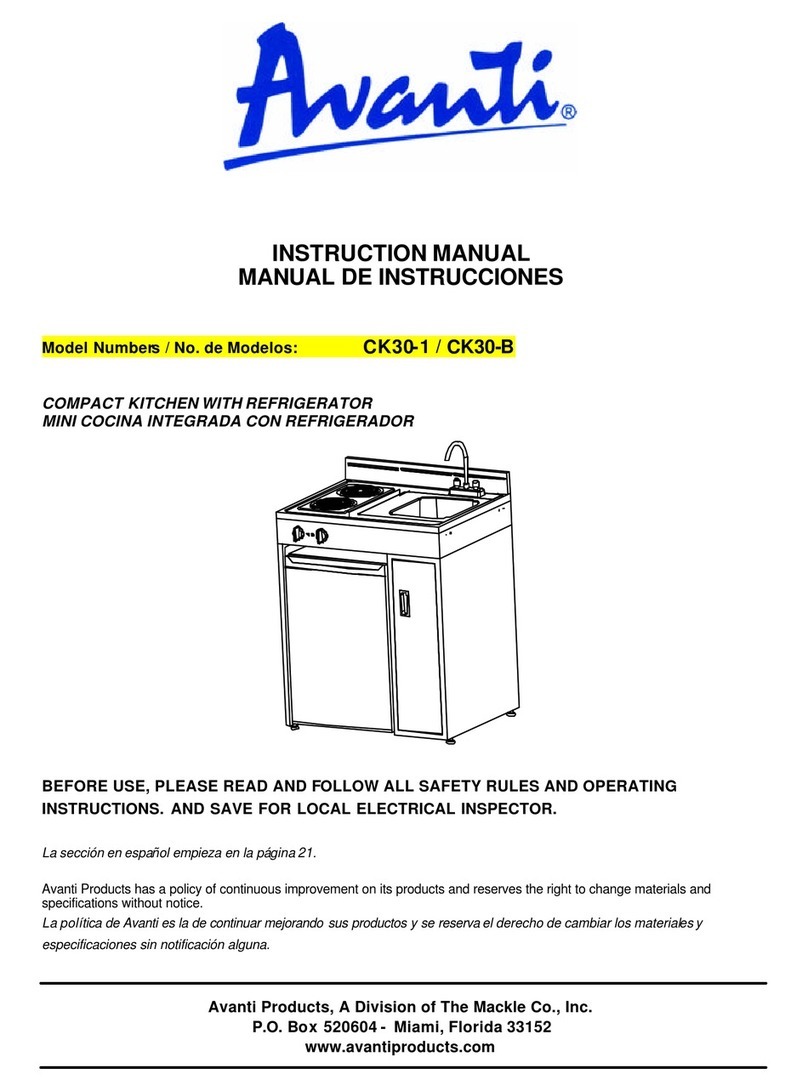 Avanti CK30-1 User manual