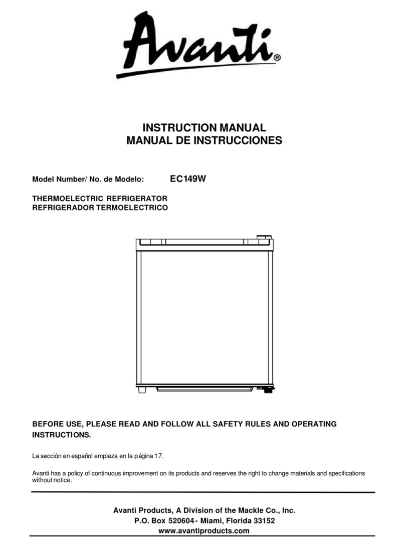 Avanti EC149W User manual