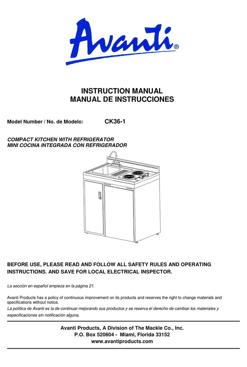 Avanti CK36-1 User manual Avanti CK36-1 User manual