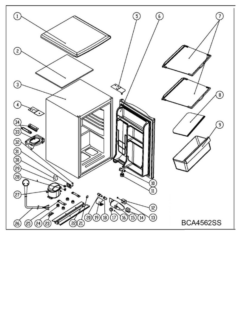 Avanti BCA4562SS parts list
