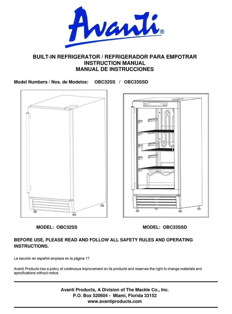 Avanti OBC32SS User manual Avanti OBC32SS User manual