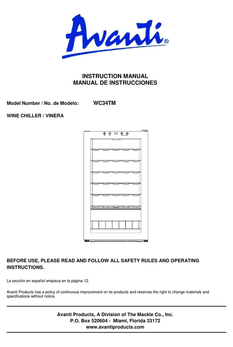 Avanti WC34TM User manual Avanti WC34TM User manual