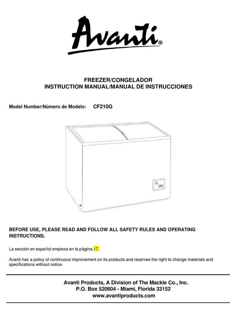 Avanti CF210G User manual Avanti CF210G User manual