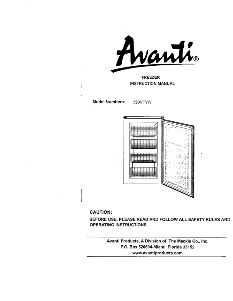 Avanti 398VFYW User manual Avanti 398VFYW User manual