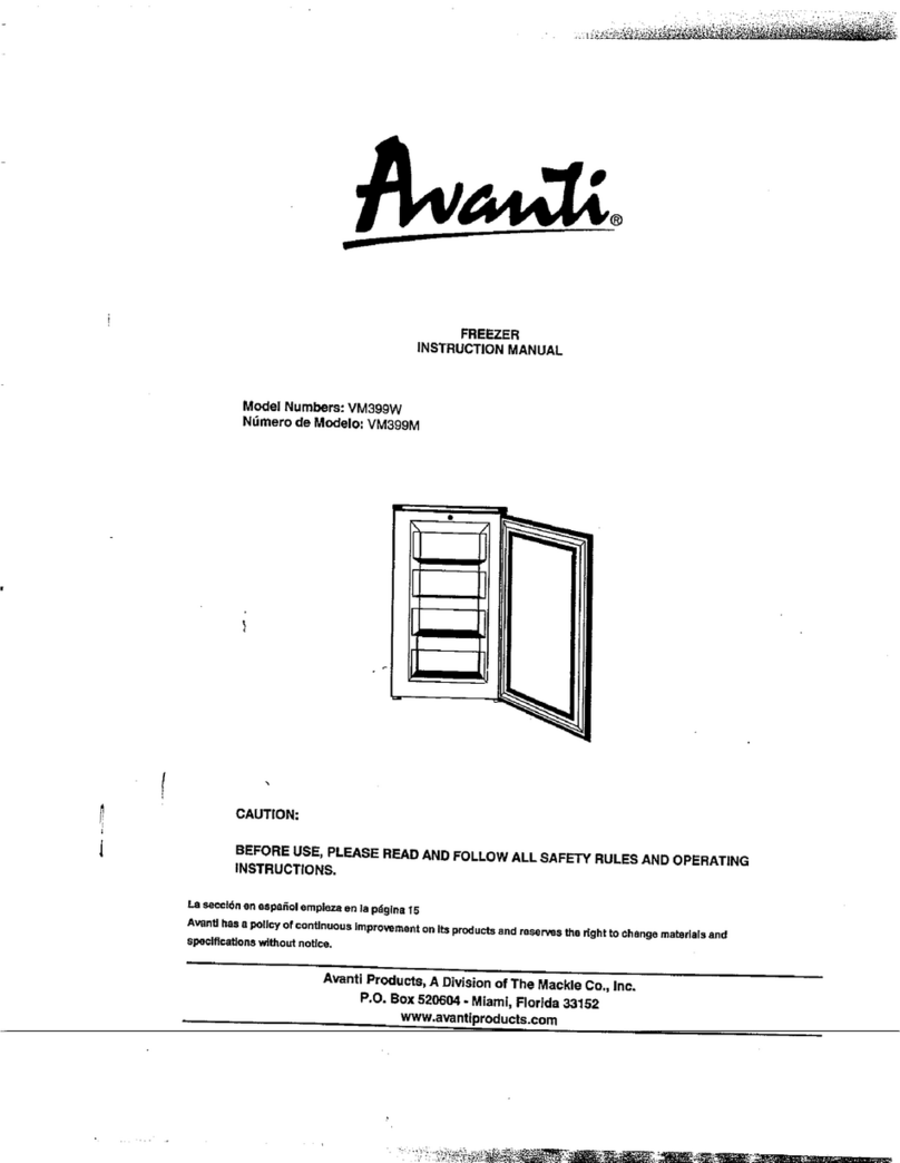 Avanti VM399W User manual Avanti VM399W User manual