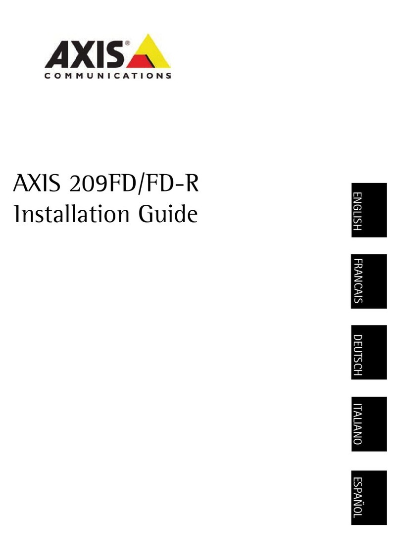 Axis 209FD/FD-R User manual