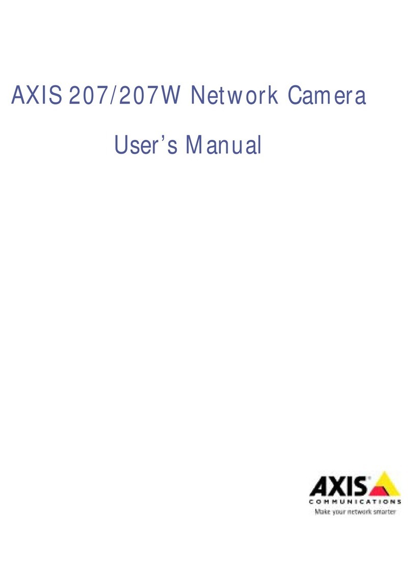 Axis 207/207W User manual