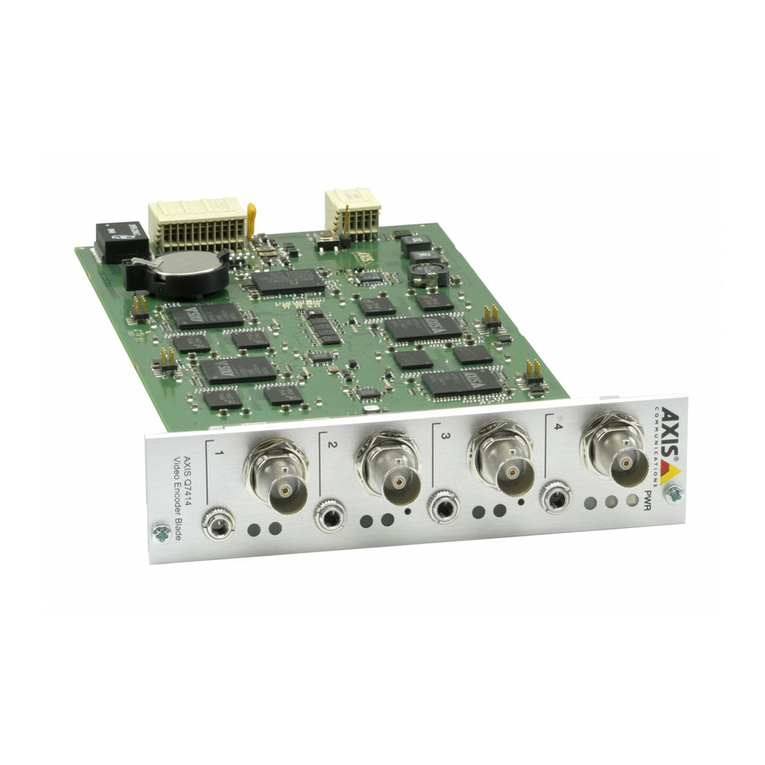 Axis AXIS Q7406 installation guide Axis AXIS Q7406 installation guide