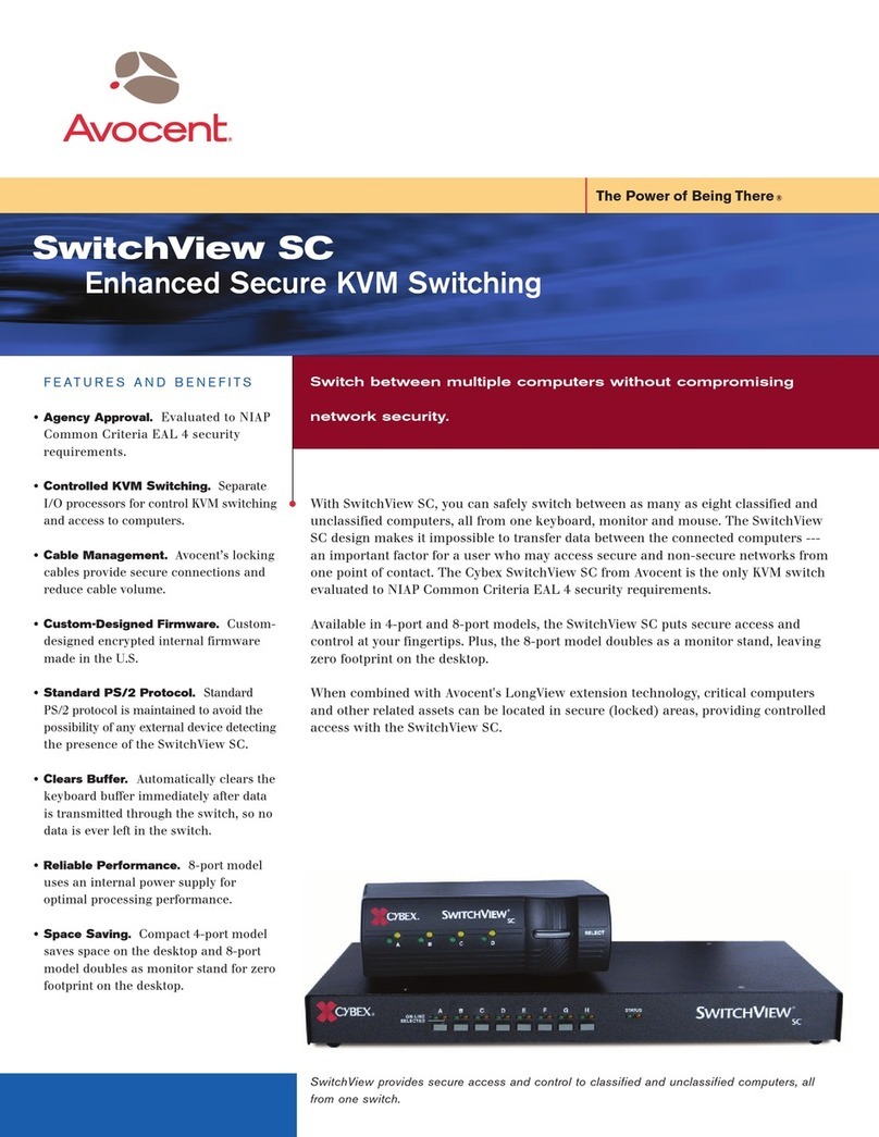 Avocent KVM Switching User manual