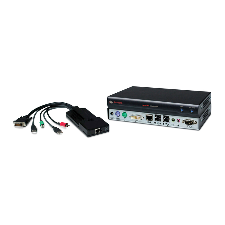 Avocent Emerge ECMS2000U Installer/user guide