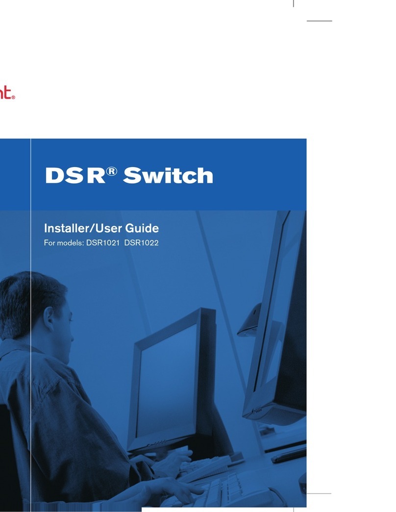 Avocent DSR Series DSR1021 Installation and maintenance instructions