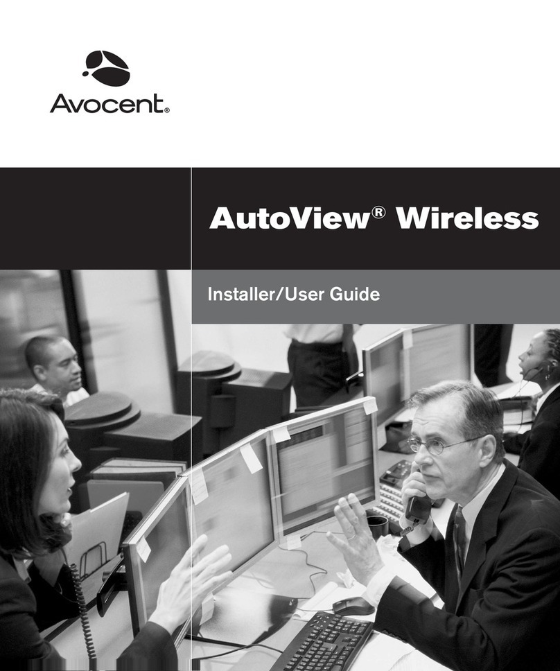 Avocent AutoView AutoView Wireless Switch Installation and maintenance instructions