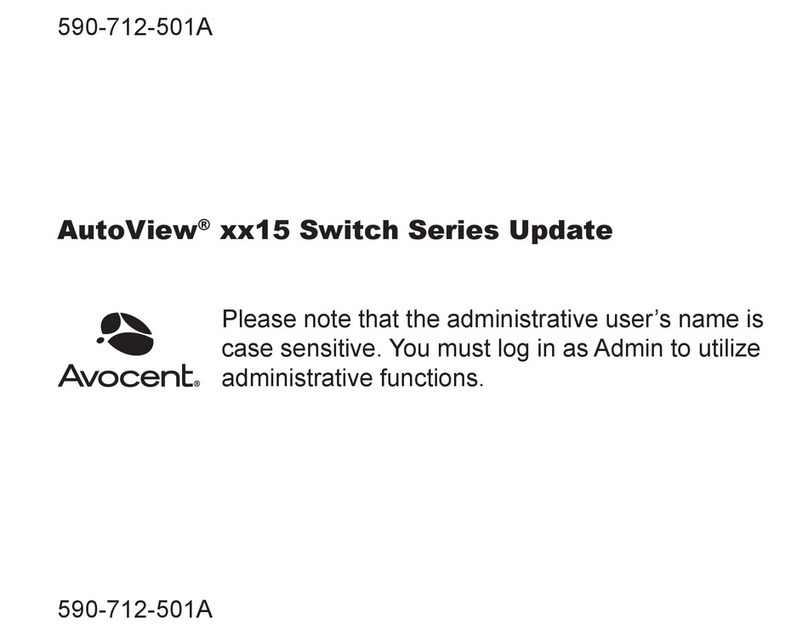 Avocent AutoView xx15 Series Technical manual Avocent AutoView xx15 Series Technical manual