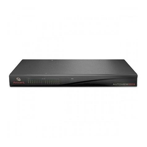 Avocent AutoView 1415 Installation and maintenance instructions