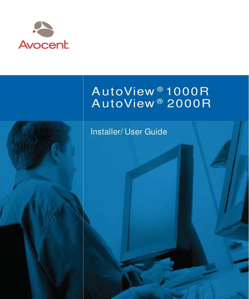 Avocent AutoView 1000R Installation and maintenance instructions