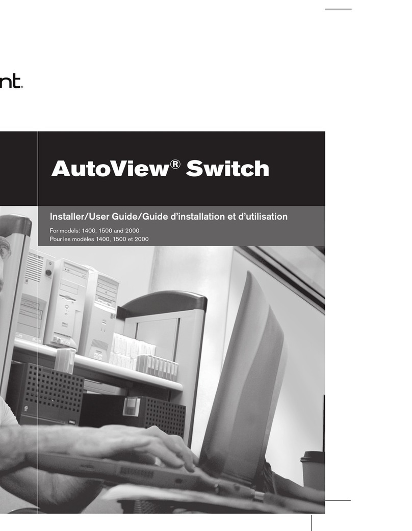 Avocent AutoView 1400 Installation and maintenance instructions